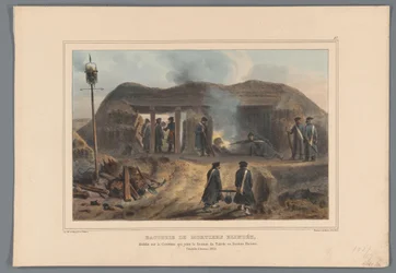 Firing a Mortar, 1832 (Dessins faits d