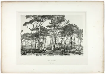 Combat in Pamfili, from Souvenirs d’Italie: Expedition to Rome