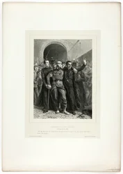 Devotion of the Catholic clergy in Rome, April 30, 1849, from Souvenirs d’Italie: Expedition to Rome