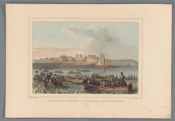 French Capture the Flemish Head, 1832