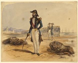 General with Troops in Background