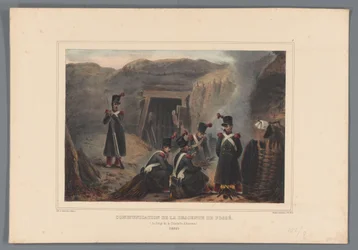 Soldiers at a Mine Shaft, 1832 (Dessins faits d