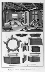 A Forge, Furnace, Cast in Sand
