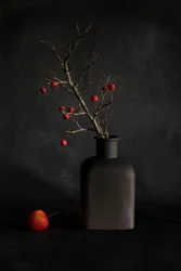 Crimson Berries Still Life
