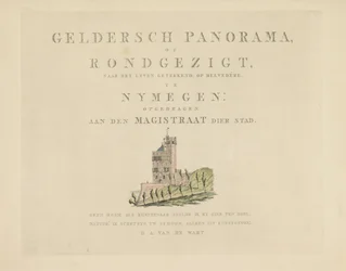 Belvedere in Nijmegen (series: Views Around the City of Nijmegen, Geldersch Panorama or Round View Drawn from Life at Belvedere in Nijmegen)