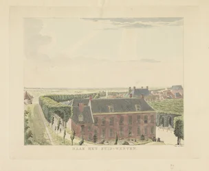 View of the City Wall Southwest of Nijmegen (Views Around the City of Nijmegen series)
