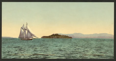 Alcatraz and the Golden Gate, San Francisco