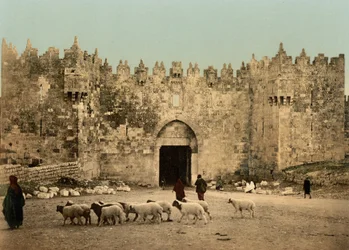 The Damascus Gate, Jerusalem, Holy Land