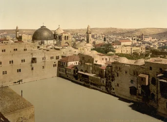 The Pool of Hezekiah, Jerusalem, Holy Land, c.1890-c.1900