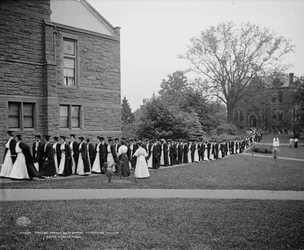 Seniors Marching to Chapel, Mt. Holyoke College, South Hadley, Massachusetts