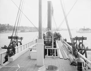 Steamer Clermont, Deck, Looking Aft