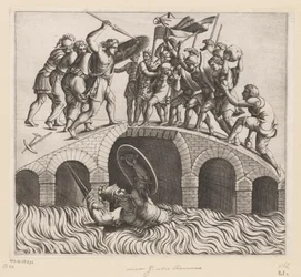 Horatius Cocles in the Tiber