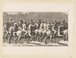 Procession of Armed Horsemen (Middle Part)