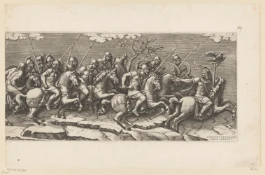 Procession of Armed Riders (Right Part)