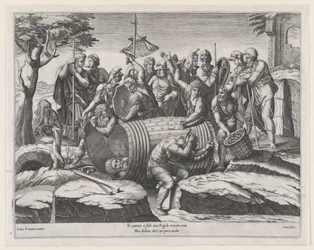 Speculum Romanae Magnificentiae: Marcus Atilius Regulus in a Barrel