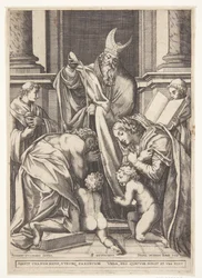 The Holy Eustace is Baptized
