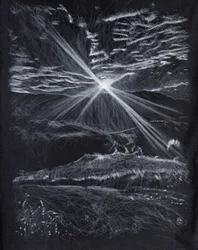 Backlight Mountains Path, 2024