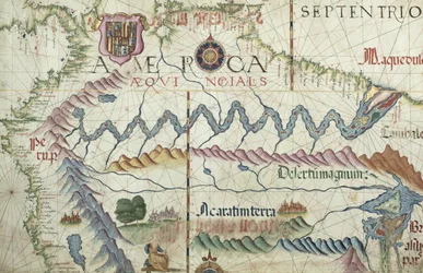 Northern South America, detail from a world atlas, 1565