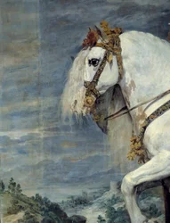 Equestrian Portrait of Isabelle of France (detail)