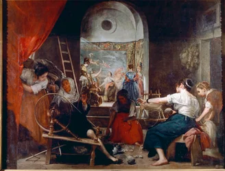 Las Hilanderas or The Fable of Arachne, c. 1653