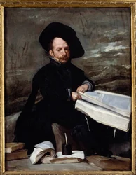 Portrait of the jester Diego de Acedo says the cousin