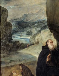 Saint Anthony and Saint Paul Hermit (detail)