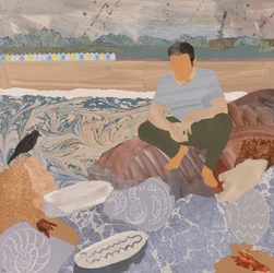 Beach Huts & Fossils