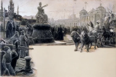 Allegory of the Universal Exhibition celebrated in Barcelona in 1888