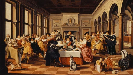 A Merry Company in a Palatial Interior