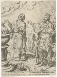King Jeroboam and the Man of God at the Altar