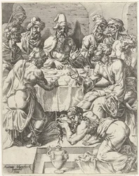 Mary Magdalene Washing the Feet of Christ (Fall and Redemption of Humanity through the Life and Passion of Christ)