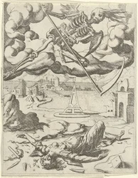 Death overcomes Faith (series title: Triumphs of Petrarch)