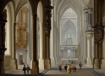 Interior of a Gothic Church