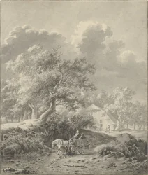Landscape with Horse and Wagon