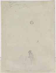 Sketch of Peasants at a Fountain (verso)