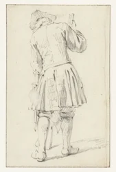 Standing Soldier with a Rifle, Seen from Behind