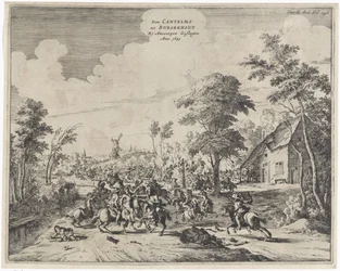 Spaniards Defeated by Don Cantelmo at Borgerhout, 1643
