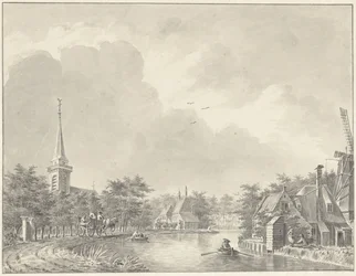 The village of Harmelen on the Leidse Vaart outside Utrecht