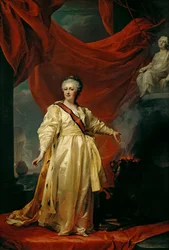 Portrait of Catherine II the Legislatress in the Temple Devoted to the Goddess of Justice