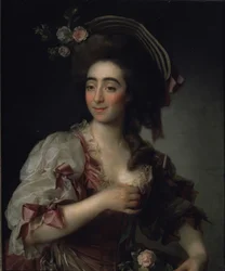 Portrait of the opera singer Anna Davia Bernucci, 1782