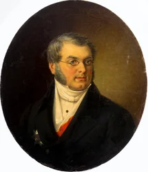 Portrait of the Author Mikhail Nikolaevich Zagoskin 1789-1852