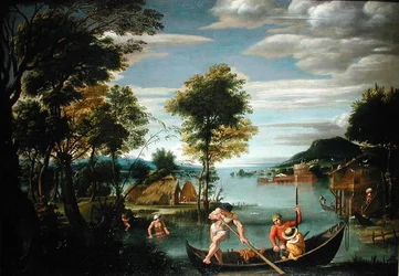 Landscape with Boats