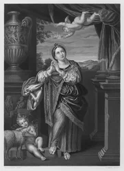 St Agnes, from the Picture in the Royal Collection