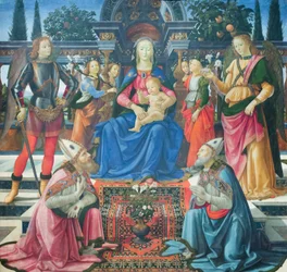 Madonna and Child with the archangels and with the sainted bishops Justus and Zenobius