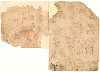 Sketches for Figures, Compositions, and Architectural Settings
