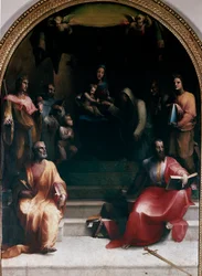 The Mystical Wedding of St. Catherine of Siena and Saints