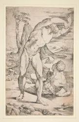 Two Nude Men in a Landscape