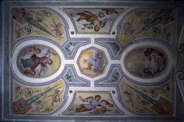 The Father, the Son and the Holy Ghost with Saints and Angels