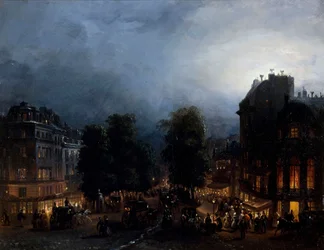 Boulevard des Italiens at Night