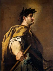 Portrait of the Roman Emperor Domitian (Titus Flavius Domitianus) (51-96), 17th century, 1.51 x 1.12 m